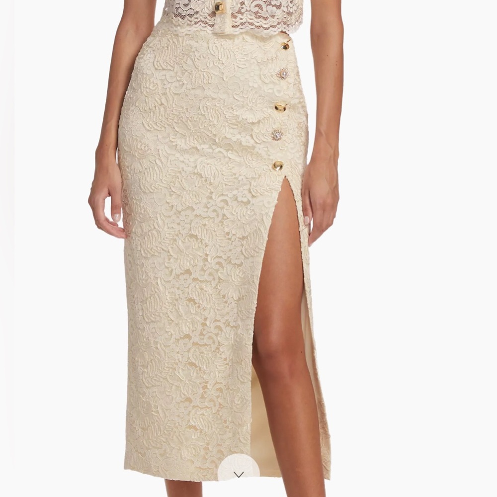 Self-Portrait
Corded Lace Midi-Skirt
Cream , 8